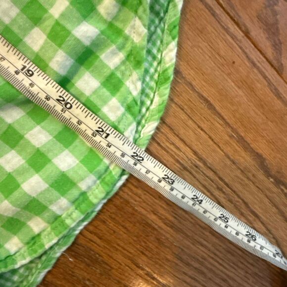 Polo Ralph Lauren green gingham button down girls 16 - Picture 7 of 9